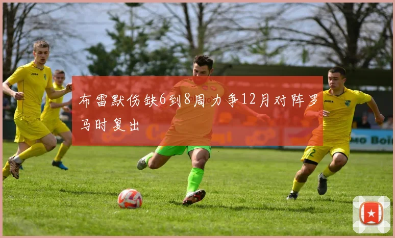 布雷默伤缺6到8周力争12月对阵罗马时复出